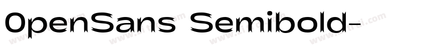 0penSans Semibold字体转换